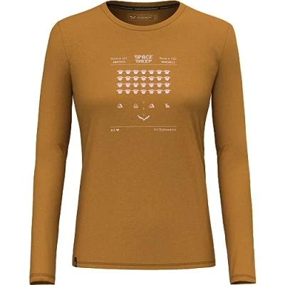 Abbildung von Salewa Pure Space Game Merino T Shirt Women, golden brown, M