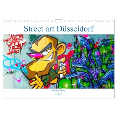 Abbildung von Street art Düsseldorf Michael Jaster (Wandkalender 2025 DIN A4 quer), CALVENDO Monatskalender