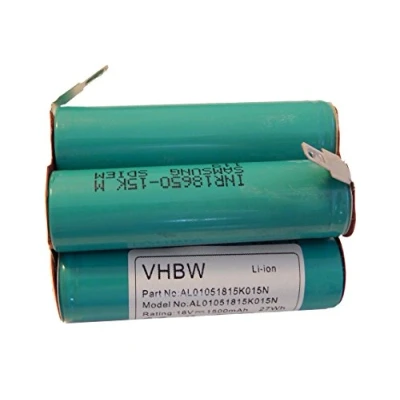 Abbildung von vhbw passend für Gardena Turbotrimmer Accucut 2417, 02417 20, Akku Li Ion 1500 mAh (18 V)