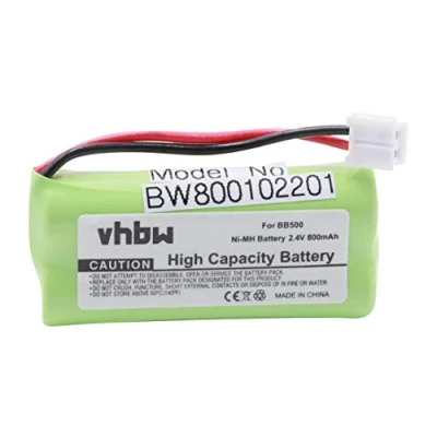 Abbildung von vhbw 1x Akku kompatibel mit Binatone Big Button Combo, Button, BB600, BB500 schnurlos Festnetz Telefon (800 mAh, 2,4 V, NiMH)