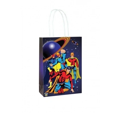 Abbildung von Superhelden behandeln Taschenpapier 14x21x7cm pro Einheit