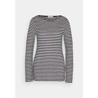 Abbildung von Marc O&#039;Polo LONG Sleeve BOAT NECK Striped Langarmshirt, Damen, Größe: XXL, Multi/night sky