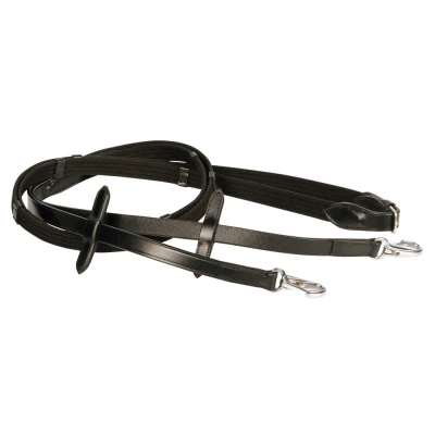 Abbildung von Harry&#039;s Horse Zügel, Gurtband, Clipverschluss Pony Schwarz