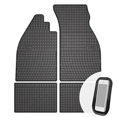 Abbildung von Gummimatten Auto Fußmatten Gummi Automatten Passgenau 4 teilig Set passend für VW Kaefer 1938 2003