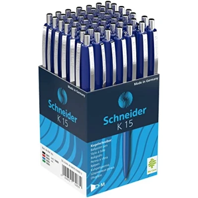 Abbildung von Schneider Kugelschreiber K15, (50 tlg), Großpack, dokumentenecht, Strichstärke 0,5 mm