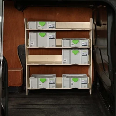 Abbildung von Vanify Kompatibel mit Ford Transit Custom L1 2012+ Fahrzeugeinrichtung Fahrzeugregale, Festool Werkzeugkasten Regal
