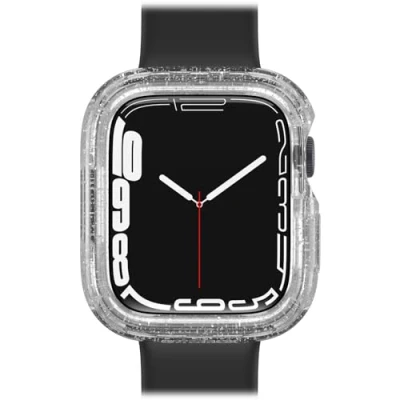 Abbildung von OtterBox Watch Bumper für Apple Series 9/8/7 45mm, stoßfest, sturzsicher, Sleek Protective Hülle Watch, Schutz Display und Kanten, Stardust Transparent