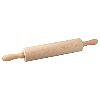 Abbildung von Dr. Oetker Profi Holzteigrolle Hochwertiges Buchenholz, Ergonomischer Griff, 440x60x60 mm, 2 Jahre Garantie, Holzbraun