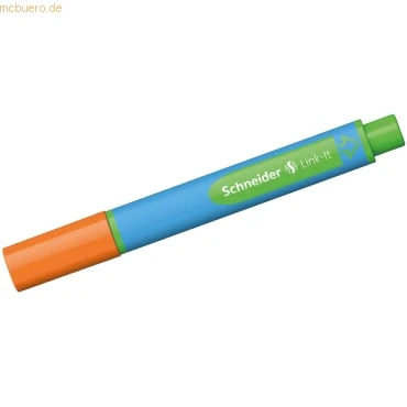 Abbildung von 5 x Schneider Kugelschreiber Slider Link It Kappenmodell XB orange