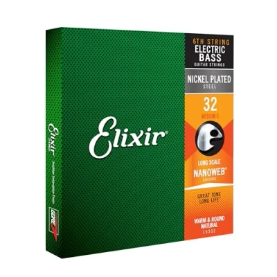 Abbildung von Elixir 15332 Nanoweb Einzelsaite für E Bass