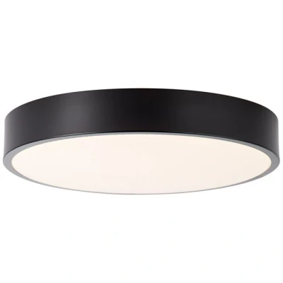Abbildung von Brilliant Deckenleuchte Slimline, LED fest integriert, Warmweiß, Wand und Deckenleuchte, 33 cm, 2400 lm, 3000 K, schwarz/weiß