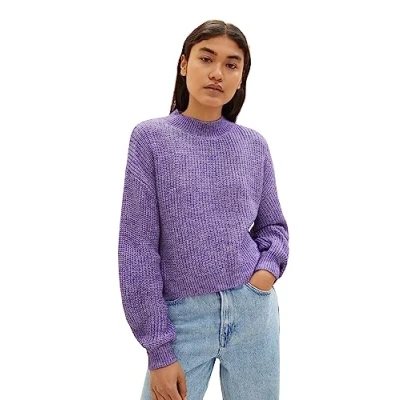Abbildung von TOM Tailor Denim MIT Farbverlauf Strickpullover, Damen, Größe: Large, Lilac beige colorflow