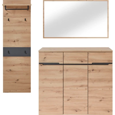 Abbildung von Innostyle Garderoben Set &quot;MEMPHIS&quot;, (Komplett Set, 3 St.)