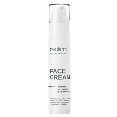 Abbildung von swederm Face Cream Feuchtigkeitscreme Für Gesicht Anti Falten Gesichtscreme Aging Creme Mit Hyaluronsäure Aloe Vera Mildert Fältchen Spendet Feuchtigkeit Gesichtspflege Damen Herren 50 ml
