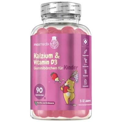 Abbildung von maxmedix Calcium &amp; Vitamin D3 Gummibärchen für Kinder