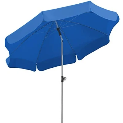 Abbildung von Schneider Sonnenschirm Locarno, royalblau, 200 cm rund, 716 79, Gestell Stahl, Bespannung Polyester, 2.4 kg