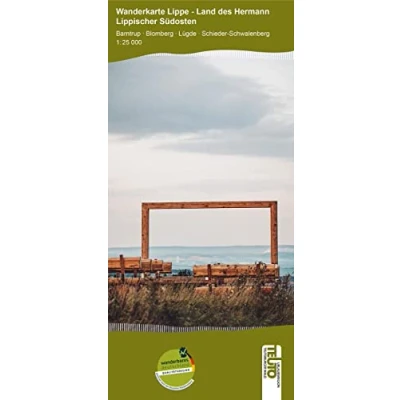 Abbildung von Wanderkarte Lippe: Land des Hermann Lippischer Südosten: Barntrup Blomberg Lügde Schieder Schwalenberg (Wanderkarten NRW)