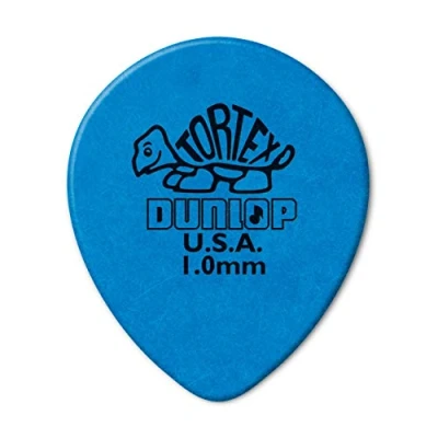 Abbildung von JIM DUNLOP Plektrum Tortex Teardrop, 72 Stück, Blau, 1mm