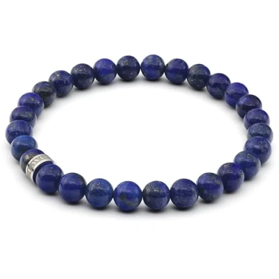 Abbildung von LAVISA Armband 6mm Echte Edelstein Perlen, Kristalle, Heilsteine, Onesize, Edelsteine, Rostfreies Edelstahl, Wasserfest