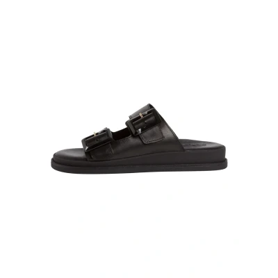Abbildung von Tamaris Pantolette flach, Damen, Größe: 39, Black leather Schuhe