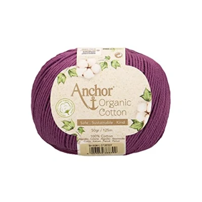 Abbildung von Anchor Organic Cotton 4 fädig ca. 125 m 00240 plum 50 g