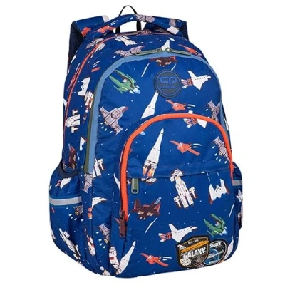 Abbildung von Coolpack F003764, Schulrucksack BASIC PLUS SPACE ADVENTURE, Blue, 43 x 30 19 cm