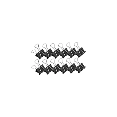 Abbildung von MAUL 21319 90 Foldback Klammer, schwarz, (B)19 mm, Klemmweite: 7 mm