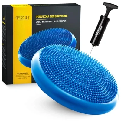Abbildung von 4Fizjo, PRO+ Sinneskissen, Scheibe, mit Pumpe, blau, 33 cm