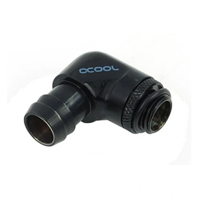 Abbildung von Alphacool 17139 HF 13mm (1/2&quot;) Schlauchanschluss 90 drehbar G1/4 mit O Ring Deep Black Wasserkühlung Anschlüsse