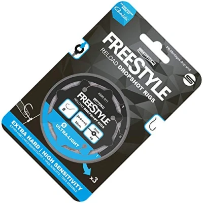 Abbildung von Spro Freestyle Reload Dropshot Rigs 3 fertige Dropshotvorfächer, Hakengröße/Schnurdurchmesser:Gr. 12/0.18mm
