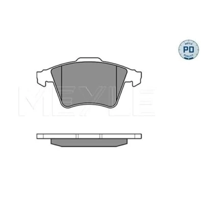 Abbildung von MEYLE 025 237 4919/PD Bremsbelagsatz PD Quality Vorderachse inkl. Verschleißwarnkontakt mit Anti Quietsch Blech VOLKSWAGEN: Touareg I