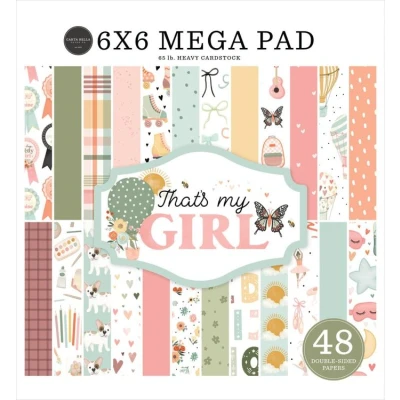 Abbildung von Carta Bella That&#039;s My Girl 6x6 Inch Cardmakers Mega Pad (CBG418031)