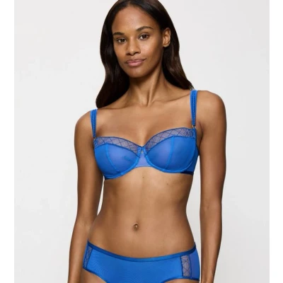 Abbildung von Triumph Palina Cosmic Heartbeat Bügel BH, Damen, Größe: 75G, Illumines blue