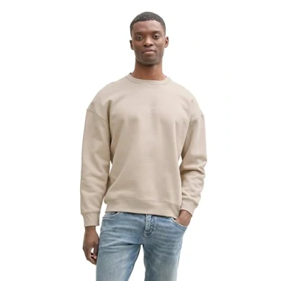 Abbildung von TOM TAILOR Denim Herren 1045579 Sweatshirt, 11754 Light Dove Grey, XXL