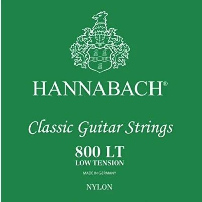 Abbildung von Hannabach Klassikgitarre Saiten Serie 800 Super Low Tension versilbert E1, 8001SLT, für Gitarre (versilberter Kupferdraht, niedrige Spannung, Konzertgitarren zum Einstieg)