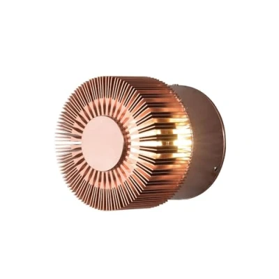 Abbildung von LED Außenwandlampe Monza Strahlen rund kupfer 9cm