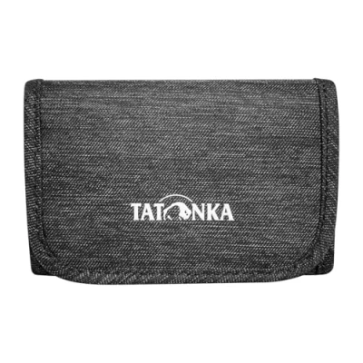 Abbildung von Tatonka Geldbörse Folder Klettverschluss Geldbeutel mit 3 Kreditkarten Steckfächern, Geldscheinfach, Sichtfenster und RV Fach für Münzgeld 9 x 12 2 cm Off Black