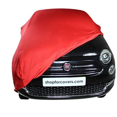 Abbildung von Star Cover Indoor Autoabdeckung kompatibel mit FIAT 500 Cabrio SUPER Soft Stretch