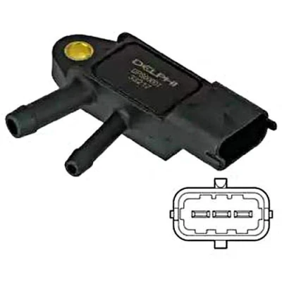 Abbildung von DELPHI DPS00007 Sensor, Abgasdruck FIAT: Ducato III Pritsche / Fahrgestell, Kastenwagen, ALFA ROMEO: 159 Sportwagon
