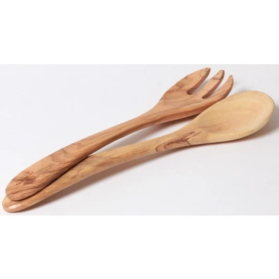 Abbildung von BERARD FRANCE 1892 Salatbesteck &quot;Provencal&quot;, (Set, 2 tlg.), Olivenholz, 30 cm