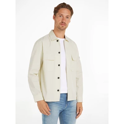Abbildung von Calvin Klein Langarmhemd COTTON NYLON OVERSHIRT mit aufgesetzten Brusttaschen