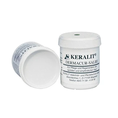 Abbildung von Keralit Dermacur Salbe Doppelpack 2 x 130 ml Zur Hautpflege Pflege und Regeneration bei spröder empfindlicher Haut, insbesondere Mauke Mit Dexpanthenol