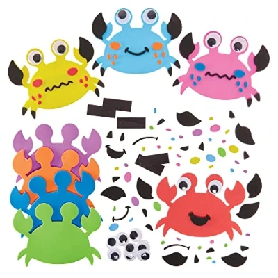 Abbildung von Baker Ross FX744Mix und Match Magnet Bausätze 8er Packung, Unterwasser Schaumstoff Bastelset für Kinder