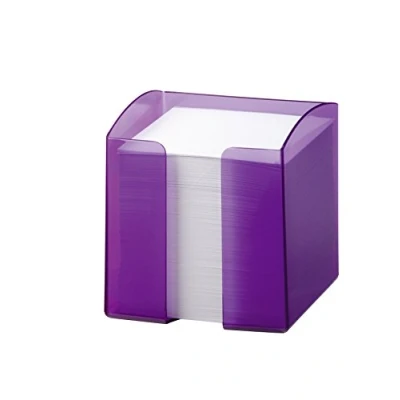 Abbildung von 6 x Durable Zettelkasten Trend 10x10x10,5cm transluzent lila