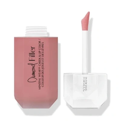 Abbildung von Physicians Formula, Mineral Wear Diamond Filler Cheek and Lip Color, Lippen und Wangenfarbe mit Serum to Cream Konsistenz, Aufpolsternde Multi Use Formel, Enthält Vitamin E, Brilliant Peach