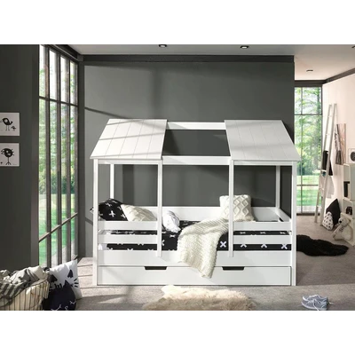 Abbildung von Vipack Kinderbett, (Made in Europe), Hausbett wahlweise mit Bettschublade