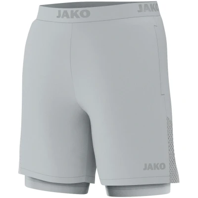 Abbildung von JAKO Damen 2 in 1 Shorts Power, hellgrau, 34