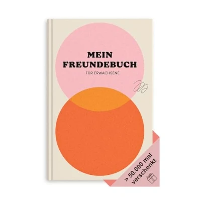 Abbildung von Mein Freundebuch für Erwachsene Nostalgisches Witziges Erinnerungsbuch im Retro Design Das Poesiealbum der Neuzeit