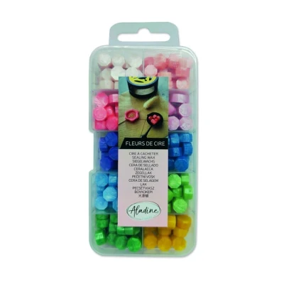 Abbildung von Aladine Wax Flowers Box Shiny Colors (10pcs) (72500)