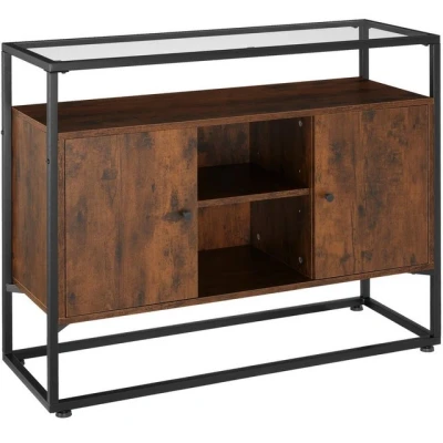 Abbildung von tectake Sideboard Oldham (Sideboard, Montagematerial, Montageanleitung), Höhenverstellbare Kunststofffüße
